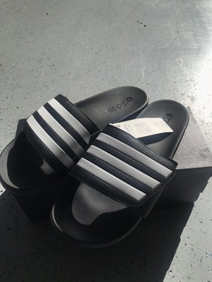 adidas men's slides black