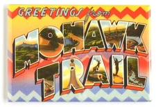 Greetings from Mohawk Trail Massachusetts FRIDGE MAGNET souvenir "style B"