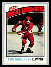 1976-77 O-PEE CHEE #101 DAN MALONEY  DETROIT RED WINGS