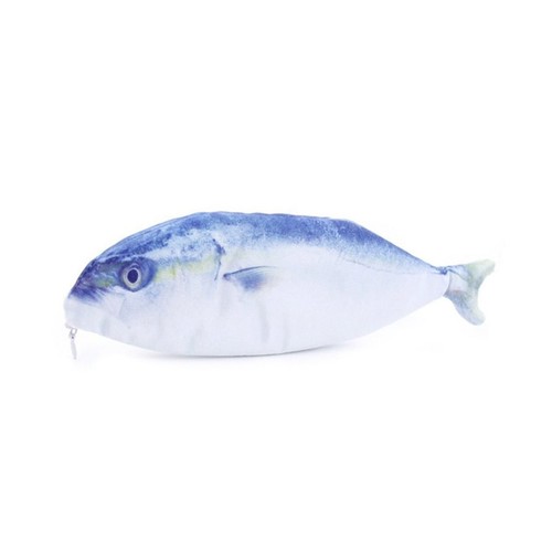 Fish Shape Pencil Case Make-up Cosmetics Bag Pouch With Zipper Zip Crafts Toys G - Picture 6 of 10
