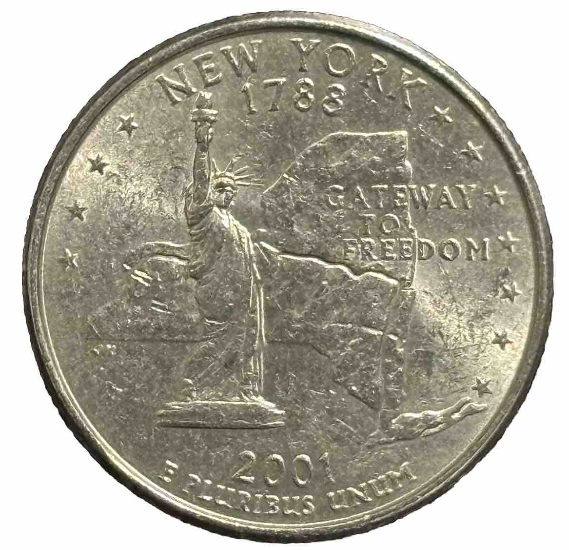2001 New York Quarter 🗽Gateway To Freedom 1788 🗽 | eBay