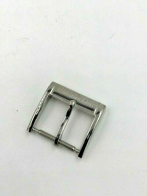 Montre Christian Dior bracelet cuir boucle ton argent 100% authentique