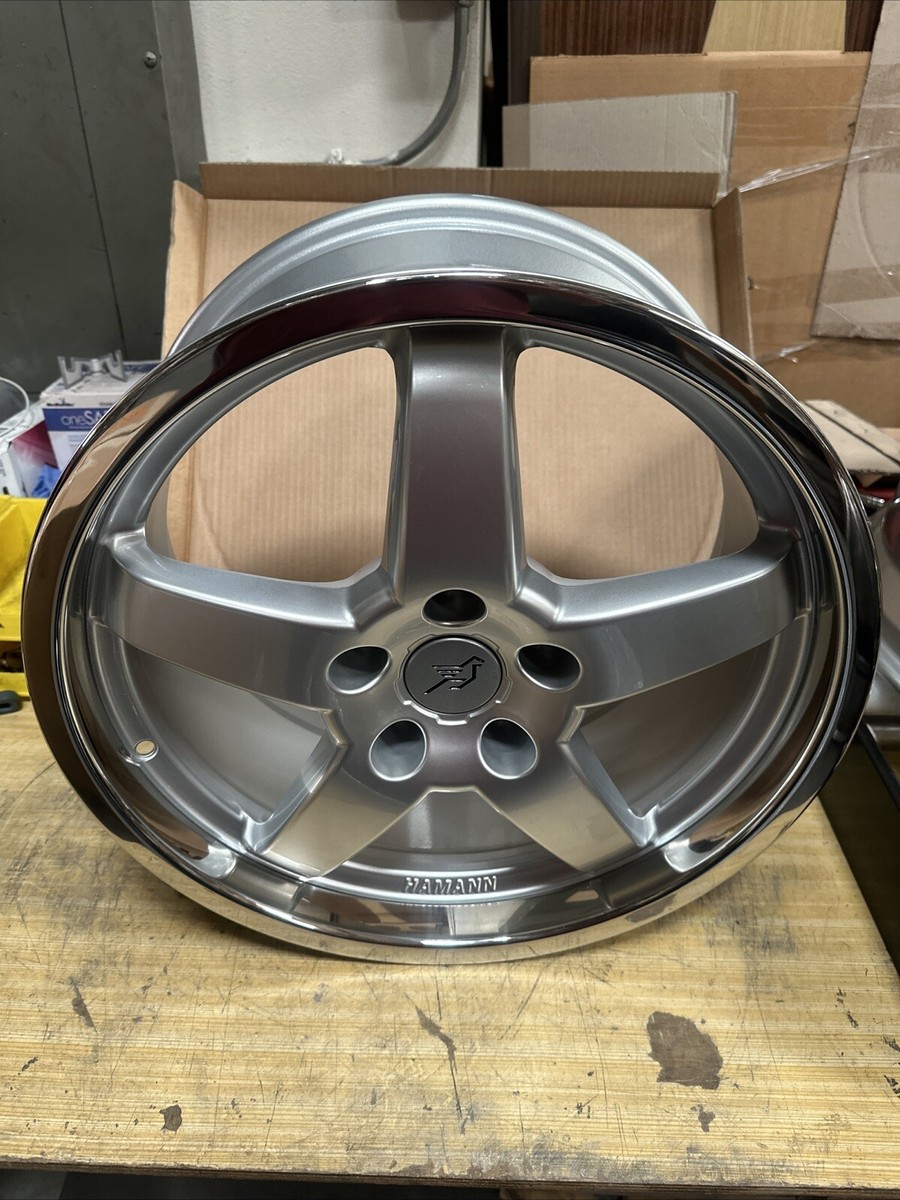 18x8.5 ET38 5x120 Hermann HM2 5 Spoke Silver Wheel | One Wheel