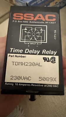 NOS SSAC Littelfuse 230 VAC TDMH230AL Timer Time Delay Relay
