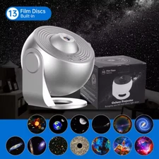 Galaxy Night Light Projector, 360° Rotating Starry Sky Lamp for Kids, Valentine'