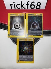 Pokémon 2001 VS Japanese Metal, Dark, Rainbow Energy Holo Lot NM *READ DESC*