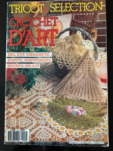 Tricot Crochet d'Art n° 116; Bel été crocheté, Nappe, Napperons, dessus de lit