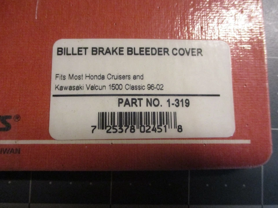 Cubierta purga freno billet Big Bike 1-319 Kawasaki Vulcan Honda Cruisers Foto 3 de 4