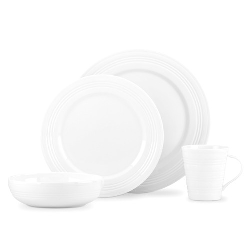 Tin Can Alley Four 4Pc Place Setting, 4.70 LB, White eBay