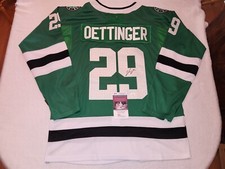 JAKE OETTINGER signed STARS custom jersey JSA COA SIZE XL