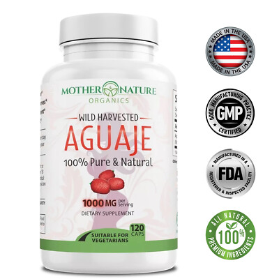 Mother Nature Aguaje 1000mg - Fuller Breast & Hips, Curvy Fruit,for Bigger Booty