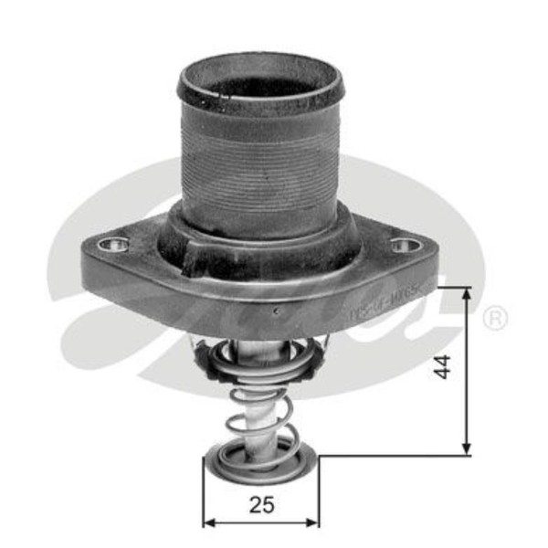 Gates Thermostat KüHlmittel 89°C FüR Peugeot 206 CC CitroëN Xsara Picasso-image