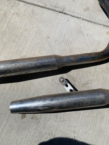 Harley Panhead Drag Pipes Chopper Bobber Vintage with Clamps Headers - Picture 5 of 16