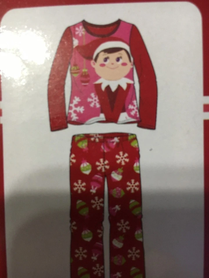 JUEGO DE PIJAMA DE LANA ELF ON A SHELF 2 PIEZAS para niñas talla 4 precio de venta sugerido por el fabricante $35 Foto 3 de 3