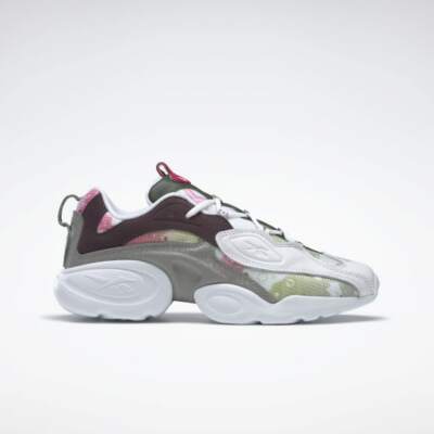 Reebok Classics Unisex Electro 3D Sneaker FV2745 White/Eggplant/Rustic Wine