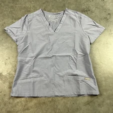 Figs Scrubs Womens XXS Blue V Neck Pockets Preowned