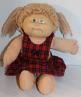 Vintage Cabbage Patch Doll 1983 w/ Buffalo Check Dress