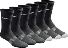 Men's Performance Crew Socks - Run Dry Mesh Ventilating Comfort Fit L-XL