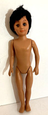 Vtg Fibre Craft 15" Male Fashion Doll 3177B Black Hair Brown Blinky Eyes 1988