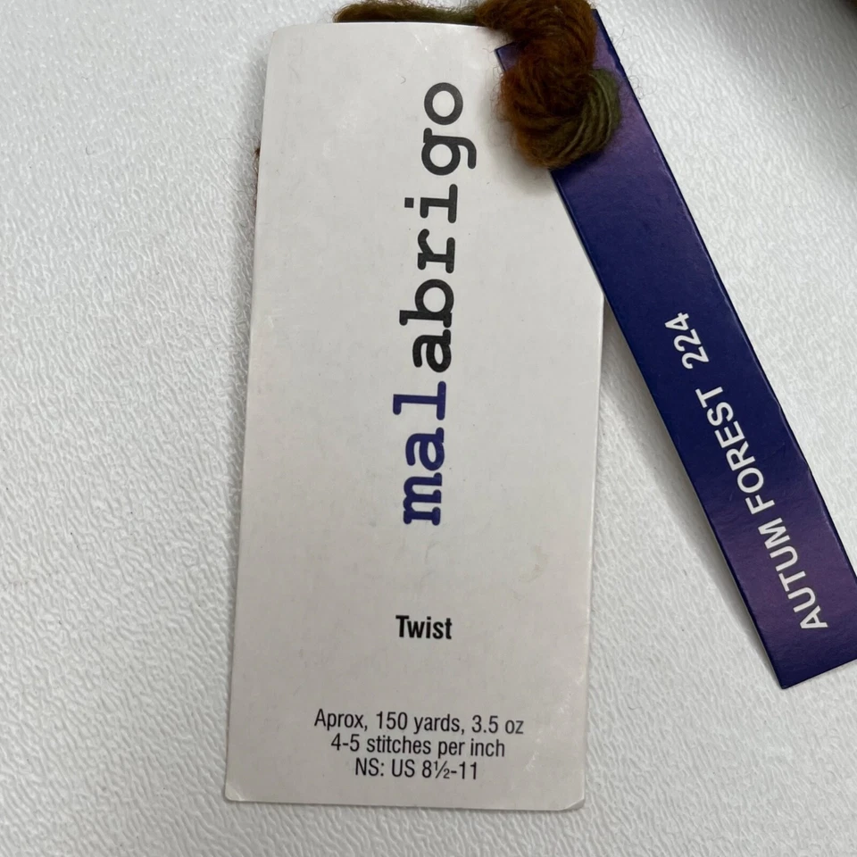 Hilo Malabrigo Twist Autumn Forest 100 % pura lana merino bebé 150 yardas Foto 4 de 4