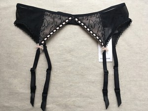 marks and spencer black suspender belt