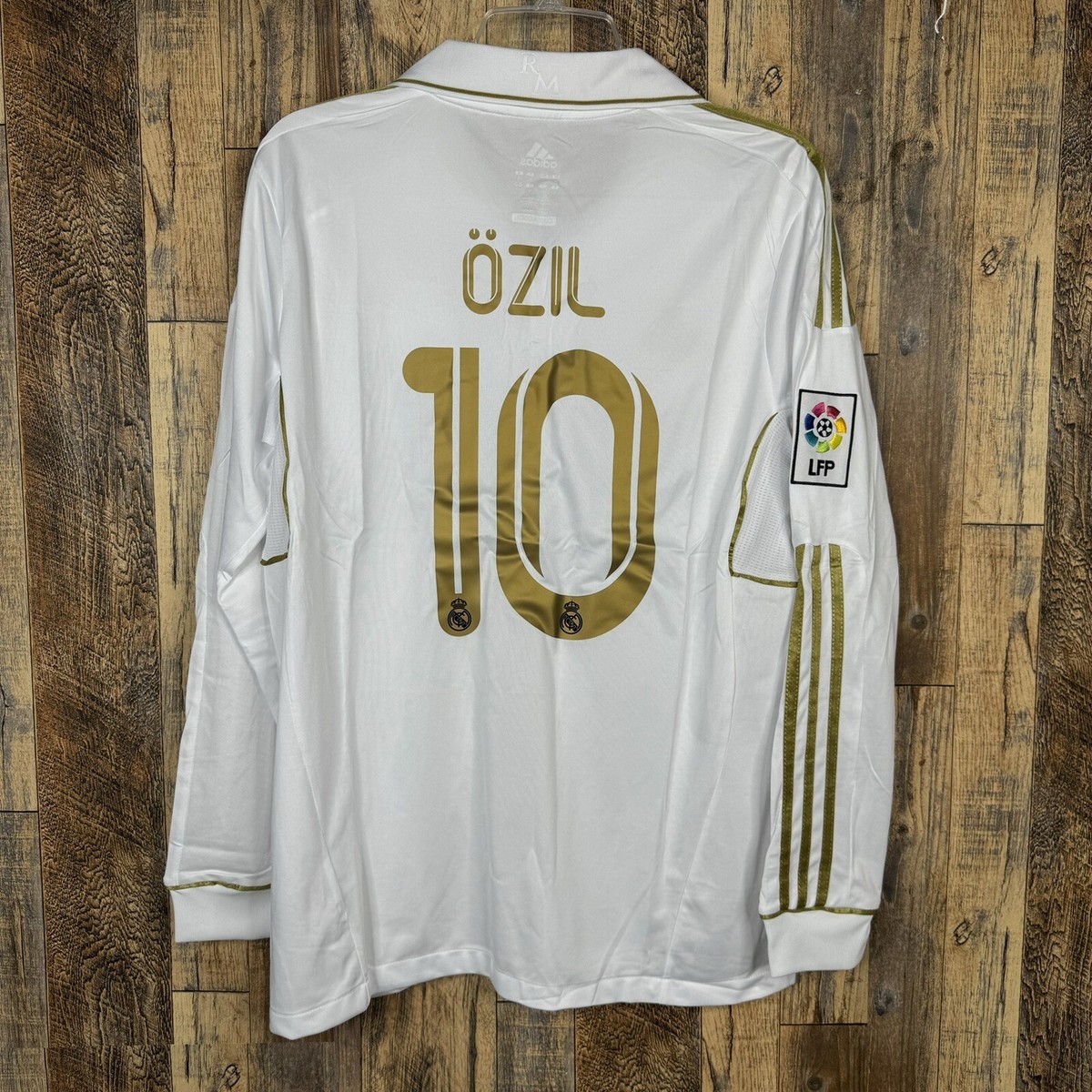 Real Madrid 2011-12 Home Long Sleeve Soccer Jersey Ozil #10