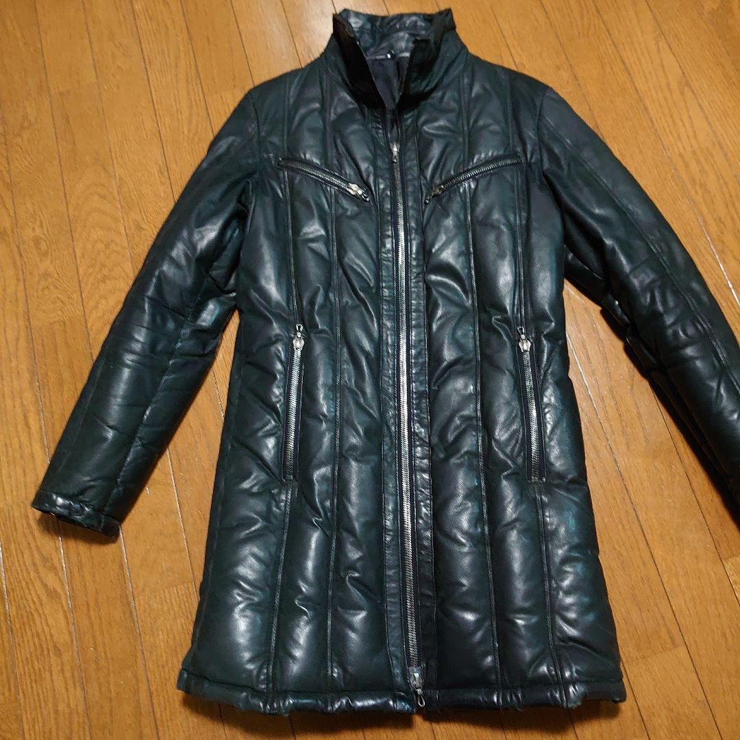 Shellac Leather Down Cowhide Top Quality Coat - image 1