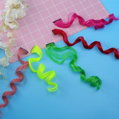 Hair Extensions Hair Pieces 10Pcs Curly For Chemical Free Hair Highlight
