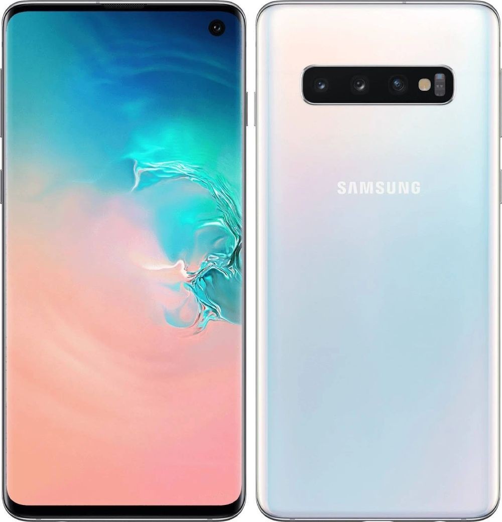 SAMSUNG Galaxy S10 128 Go Blanc Prisme - Avec Batterie neuve - Très bon état