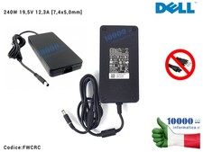 Alimentatore DELL 240W 19,5V 12,3A [7,4x5,0mm] Alienware 15 R2 M17X R1 R2 R3 R4 