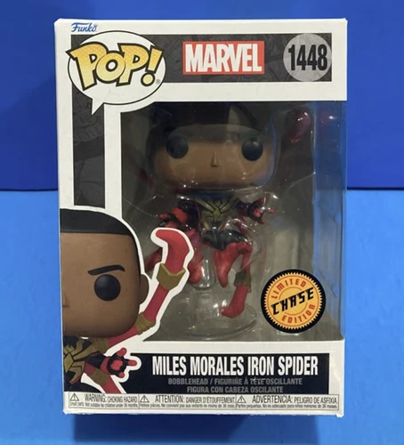 Funko Pop Marvel 1448 Miles Morales Iron Spider Chase Bobblehead