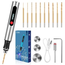 Engraving Pen for All Materials, Ultimate Cordless Portable Tool Silver