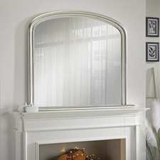 Overmantle Mirror Osborne Arched with Champagne Frame- H 94cm x L 119cm x W 4cm