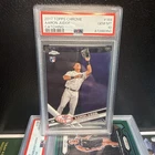 2017 TOPPS CHROME AARON JUDGE PSA 10 Gem Mint #169 ROOKIE Card RC Catching