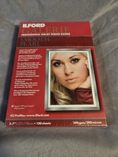 ILFORD GALERIE Smooth Pearl Inkjet Photo Paper 5x7 290gsm 100 Sheets White