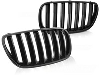 Frontgrill Nieren Set FüR BMW X3 E83 LCI 2006-2010 Schwarz Glanz