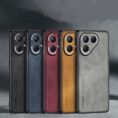 PU Leather Back TPU Frame Back Case For Tecno Pova 7 Ultra / Pova 7 Pro / Pova 7