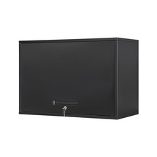 Yizosh Metal Garage Wall Cabinet with Doors and Shelves, Wall Mounted Metal S...