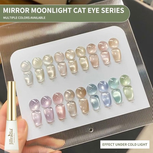 18 Colors Crystal Cat Eye Gel Nail Polish Magnetic UV LED Soak Off Gel Varnish - Imagen 6 de 30
