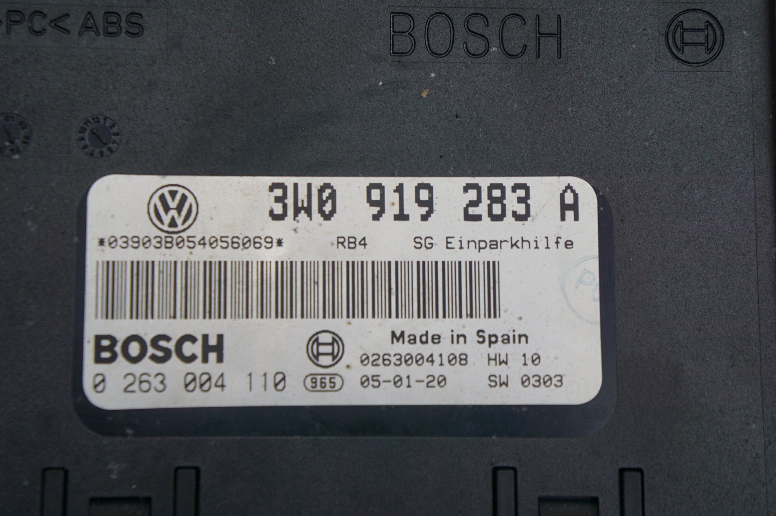 Park Assist Control Module 3W0919283A OEM Bentley Continental Flying Spur GT GTC