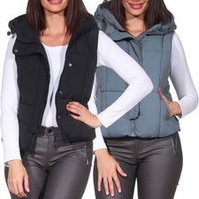 JDY Damen Steppweste Damenweste Outdoor Waistcoat Kapuzenweste JDYWonder Short