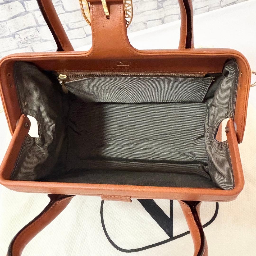 Valentino Garavani Brown Leather 2-Way Mini Handbag with Accessories Japan thumbnail 11