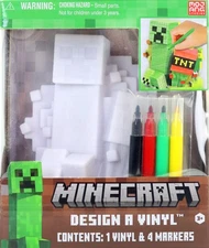 DIY Minecraft Figure Coloring Craft for Kids - Creative Activity with Markers