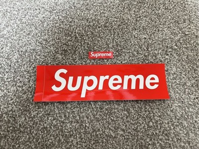 Supreme FW25 Gashapon Mini Box Logo Sticker & Regular Box Logo Sticker