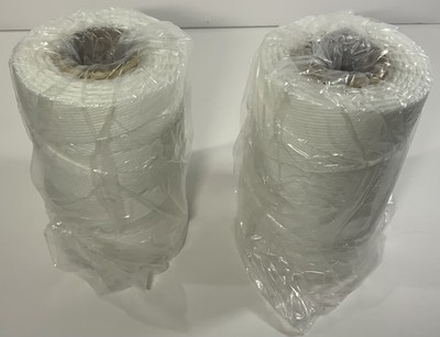 2 Spools - 9 Cord Waxed Twine For Lacing, Whiplocking Etc 8OZ NOS