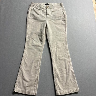 d.jeans Womens Corduroy Pants Size 10 Beige Bootcut Stretch Cord Utility Pockets