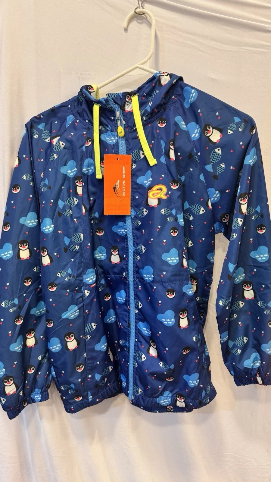 water repellent wind jacket size 12