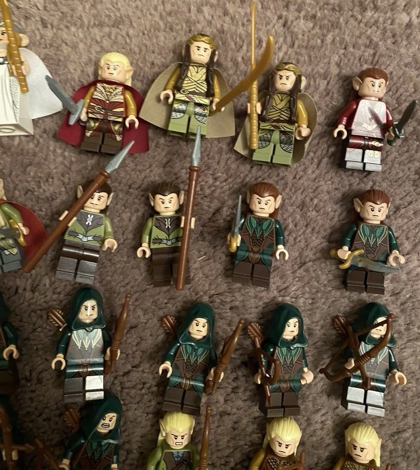 Lego Lord Of The Rings Elves Minifigures Lot LOTR Hobbit 9473 9474 79017 79012 - Image 3 of 4