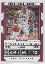 2020 Panini Contenders Draft Picks Variation Prospect Ticket Pascal Siakam 08rb