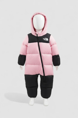 The North Face Infants Baby Pink 1996 Retro Nuptse One-Piece Size 12-18M